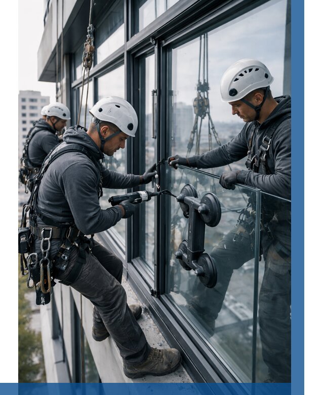 Витражное остекление зданий в Раменском от 3549 р. | ВЫСОТНИК-Рмн