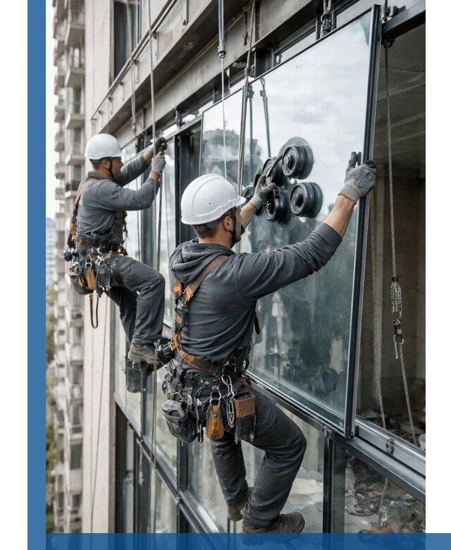 Витражное остекление фасадов и лоджий в Раменском под ключ