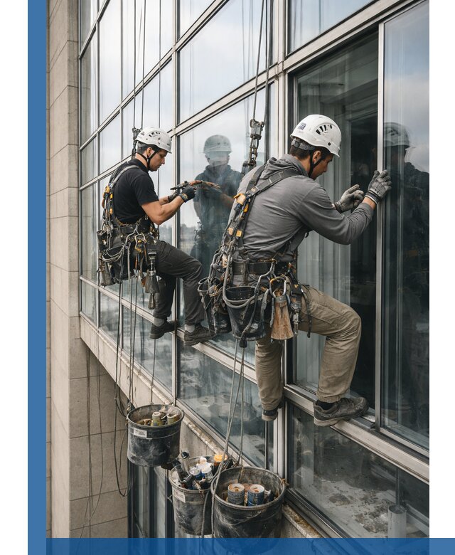 Ремонт витражных конструкций и фасадного остекления в Раменском