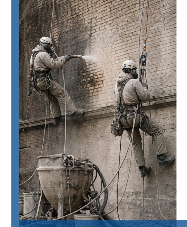 Пескоструйная очистка фасадов в Раменском профессионально