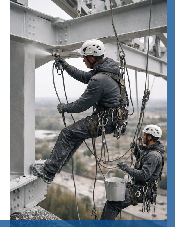 Покраска металлоконструкций на высоте в Раменском 355 р |ВЫСОТНИК-Рмн