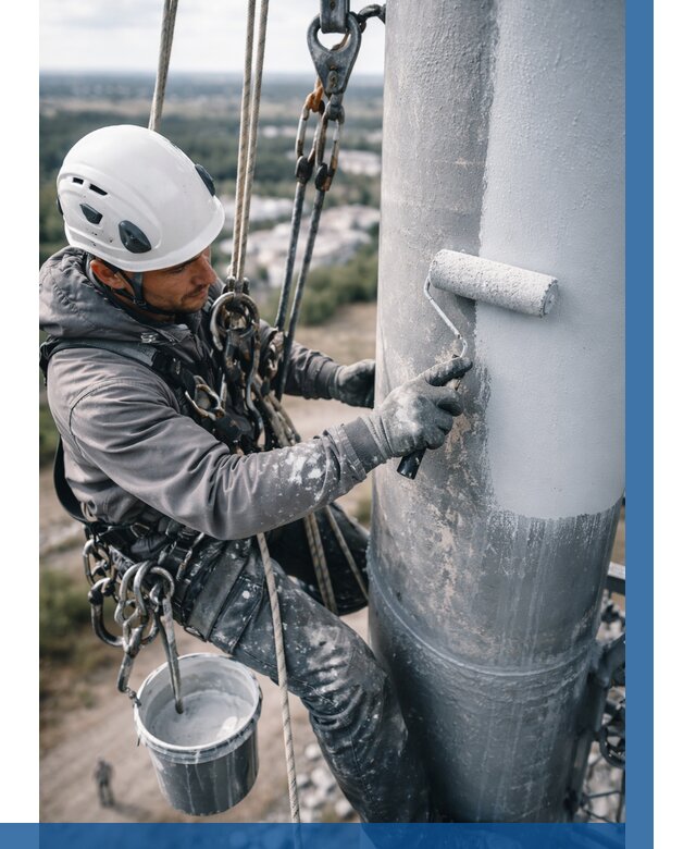 Покраска мачт связи под ключ в Раменском от 862 р. | ВЫСОТНИК-Рмн