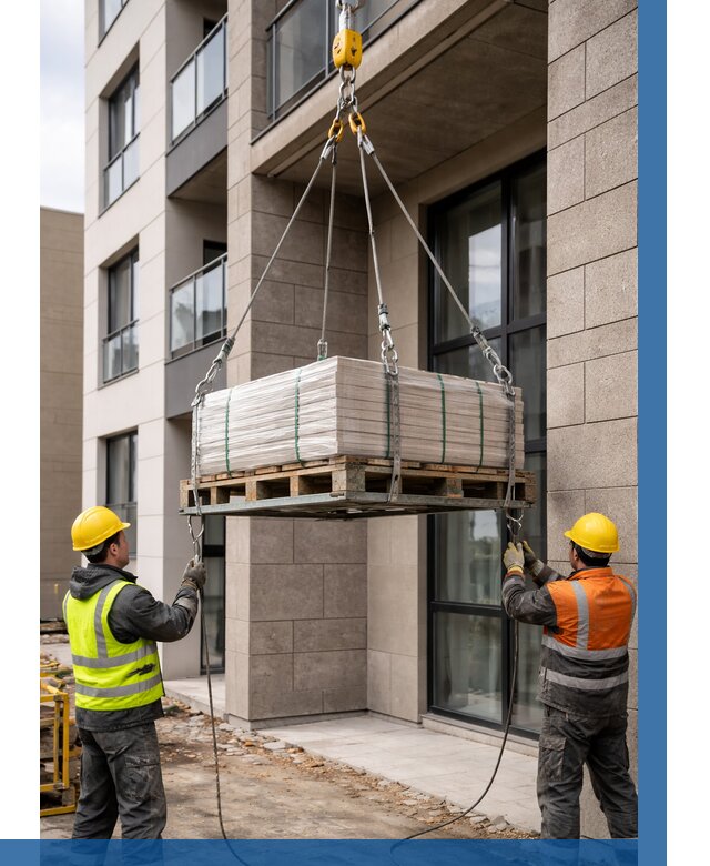 Подъем керамогранита на этаж в Раменском от 3549 р. | ВЫСОТНИК-Рмн