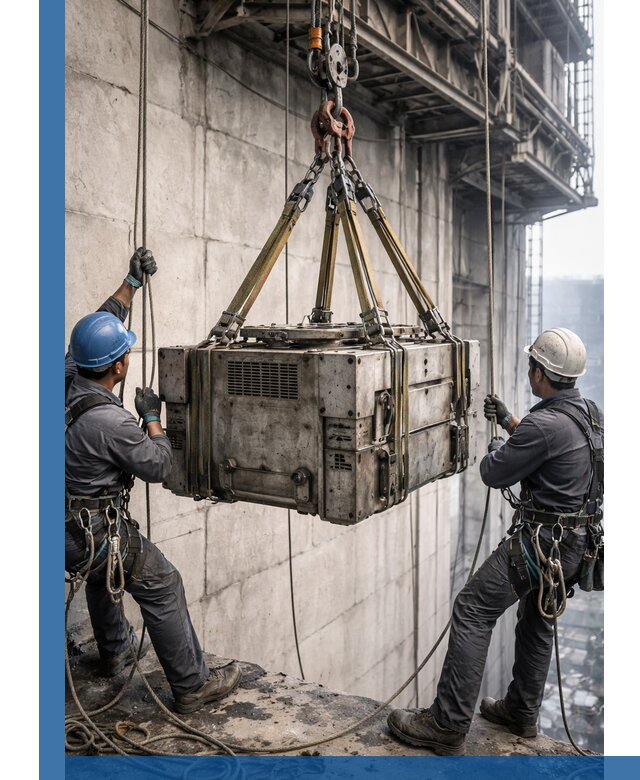 Такелажные работы на высоте, подъем и монтаж грузов в Раменском