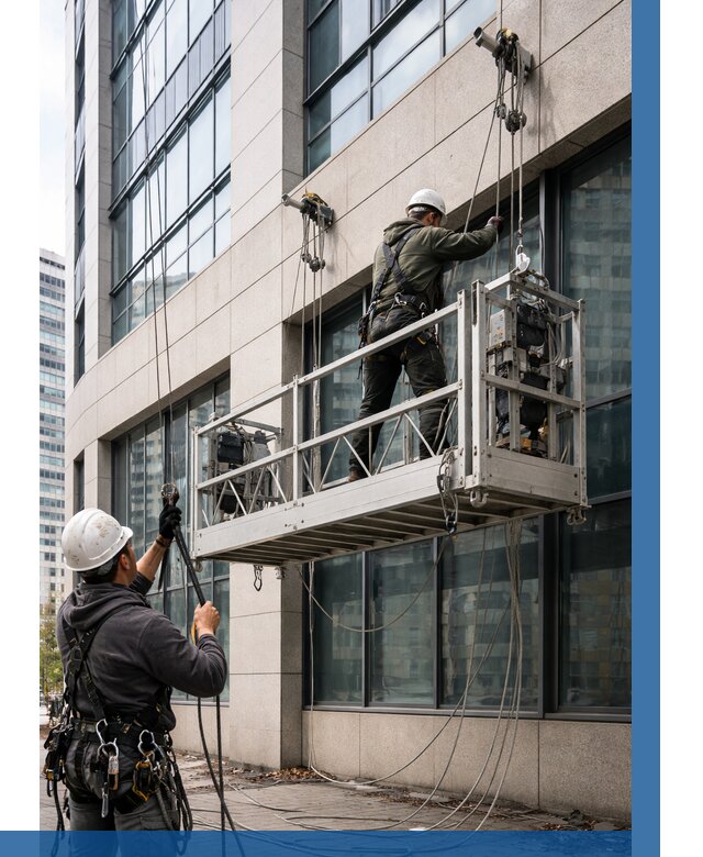 Монтаж и подъем фасадной люльки в Раменском от 12167 р. | ВЫСОТНИК-Рмн