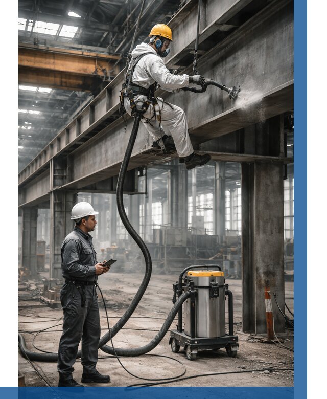 Обеспыливание конструкций в цехе в Раменском от 4258 р. | ВЫСОТНИК-Рмн