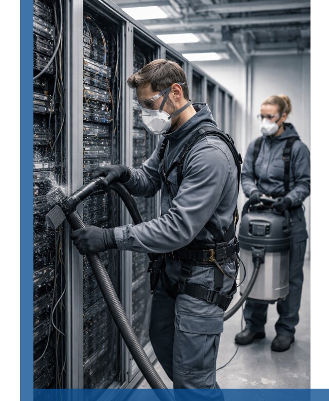 Обеспыливание серверной комнаты в Раменском, профессиональная очистка