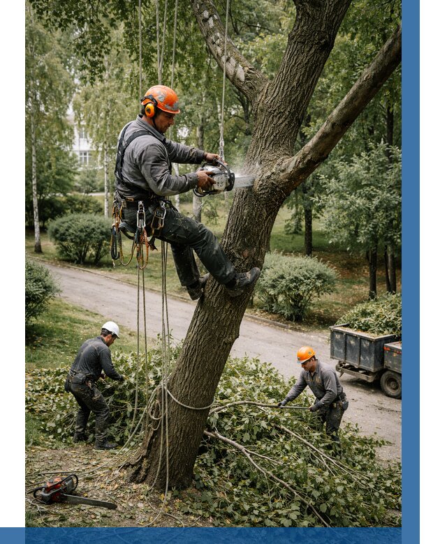Кронирование деревьев в Раменском от 6590 р. | ВЫСОТНИК-Рмн