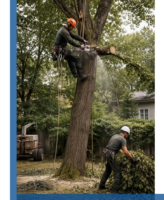 Кронирование деревьев в Раменском, безопасная высотная обрезка