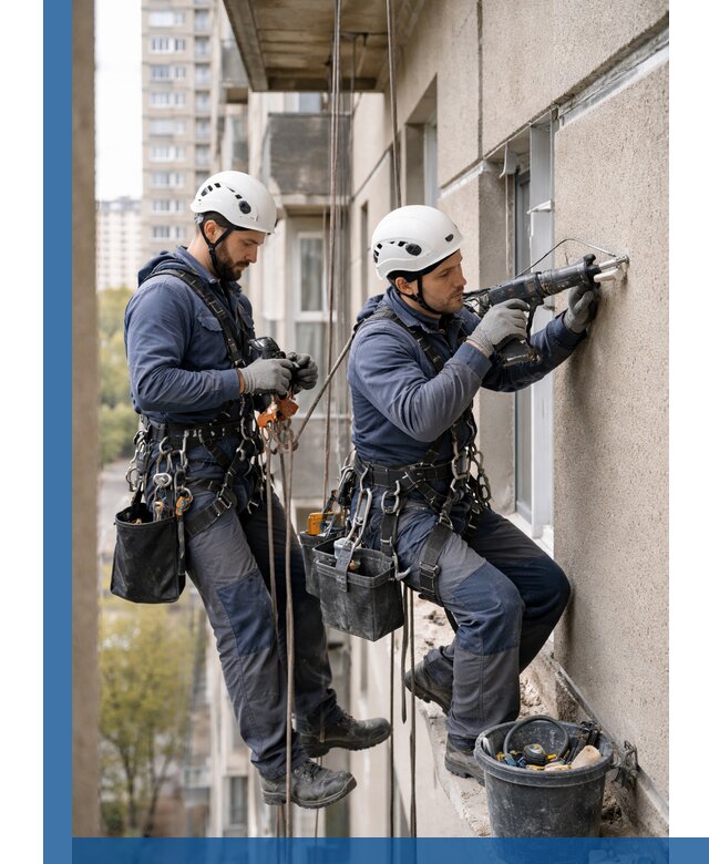 Промышленные альпинисты высотные работы и монтаж в Раменском